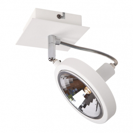 Spoturi si becuri - Spot ajustabil alb/negru Rokso 12x10x20 cm metal, C0139 - Maxlight