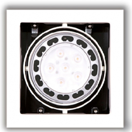 Promotii - Spot ajustabil alb patrat Erian 18,5x18,5x11,5 cm din metal, H0059 - Maxlight