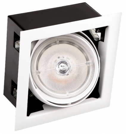 Spot ajustabil alb patrat Erian 18,5x18,5x11,5 cm din metal, H0059 - Maxlight [2]