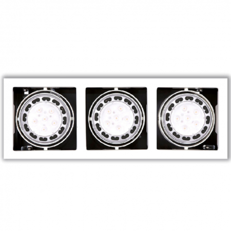 Spoturi si becuri - Spot ajustabil alb triplu Erian III 50,5x18,5x11 cm din metal, H0061 - Maxlight
