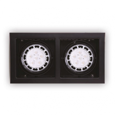 Promotii - Spot ajustabil negru dublu Erian II 34,5x18,5x11,5 cm din metal, H0049 - Maxlight