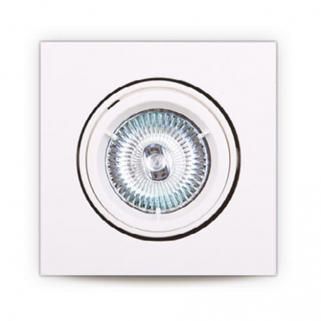 Produse - Spot alb patrat din metal Send 9,5x9,5 cm, H0039 - Maxlight