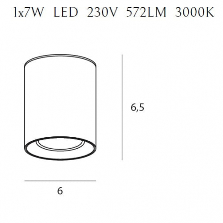 Spot aplicabil alb cu inel in diverse finisaje LED Eken Ø 6 cm din metal, C0155+RC0155/C0156 GOLD - Maxlight [1]