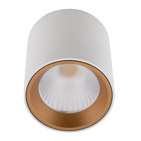 Spot aplicabil alb cu inel in diverse finisaje LED Eken Ø 6 cm din metal, C0155+RC0155/C0156 GOLD - Maxlight [0]