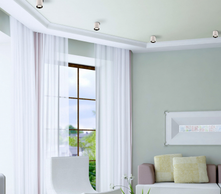 Spot aplicabil alb cu inel in diverse finisaje LED Eken Ø 6 cm din metal, C0155+RC0155/C0156 GOLD - Maxlight [5]