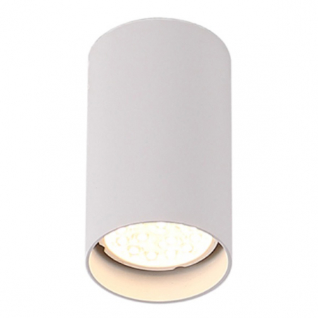 Spoturi si becuri - Spot aplicabil cilindric alb/negru Roch Ø 6 cm din metal, C0141 - Maxlight