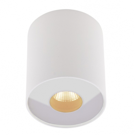 Spot aplicabil cilindric negru/alb iluminare LED Levon Ø 7,3 cm metal/sticla IP54, C0152 - Maxlight [0]
