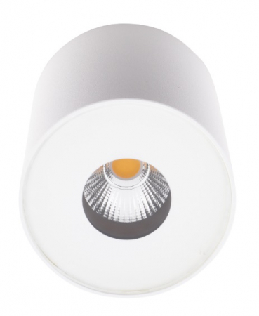 Spot aplicabil cilindric negru/alb iluminare LED Levon Ø 7,3 cm metal/sticla IP54, C0152 - Maxlight [1]