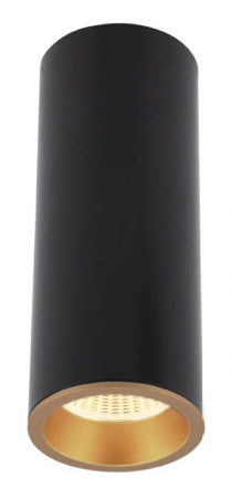 Spot aplicabil negru cilindric cu iluminare LED Luan Ø 6 cm din metal, C0154 - Maxlight [3]