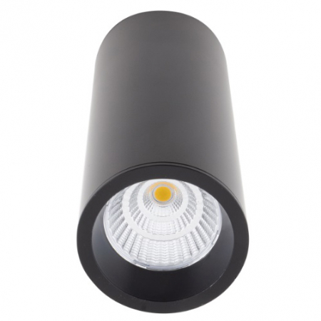 Promotii - Spot aplicabil negru cilindric cu iluminare LED Luan Ø 6 cm din metal, C0154 - Maxlight
