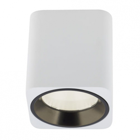 Spot aplicabil patrat alb cu inel in diverse finisaje LED Eken 6x6 cm din metal, C0156+RC0155/C0156 GOLD - Maxlight [3]