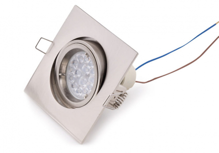 Spot argintiu patrat din metal Send 9,5x9,5 cm, H0040 - Maxlight [1]