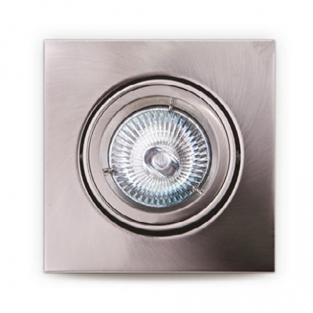 Produse - Spot argintiu patrat din metal Send 9,5x9,5 cm, H0040 - Maxlight