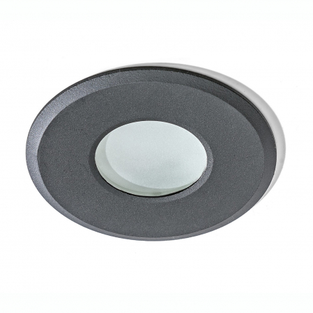 Spot baie incastrabil Ambra 10x10 cm rotund, auriu/negru/alb, crom, IP 44, AZ 1714 - Azzardo [2]