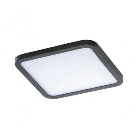 Spoturi si becuri - Spot baie LED patrat alb/negru tip incastrat Upasa 14,5 x 14,5 cm, rama metalica, IP44, AZ 2836 - Azzardo