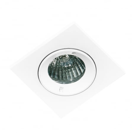 Spot baie patrat incorporabil Euri 8x8 cm alb/aluminiu, IP54, AZ 0817 - Azzardo [0]