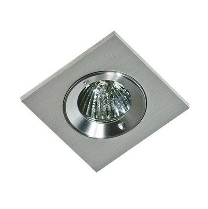Spoturi si becuri - Spot baie patrat incorporabil Euri 8x8 cm alb/aluminiu, IP54, AZ 1015 - Azzardo