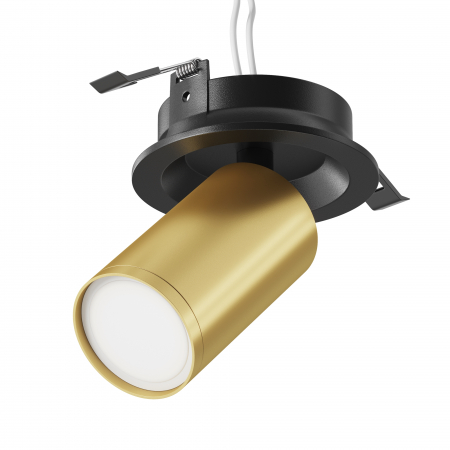 Promotii - Plafoniera Focus C048CL-U-1BMG, 1xGU10, neagra+aurie, IP20, Maytoni