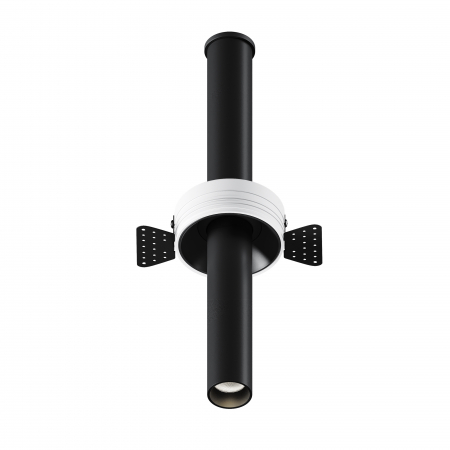 Spoturi si becuri - Spot LED 7W Incastrat, Maytoni, 460lm, Lumina Calda (3000K), Negru