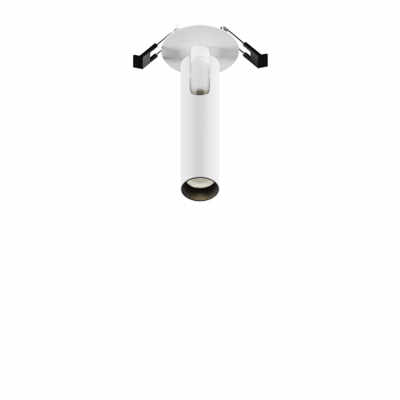 Spoturi si becuri - Spot LED 6W Incastrat, Maytoni, 270lm, Lumina Calda (3000K), Negru
