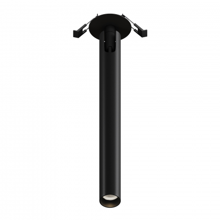 Spoturi si becuri - Spot LED 6W Incastrat, Maytoni, 270lm, Lumina Calda (3000K), Negru