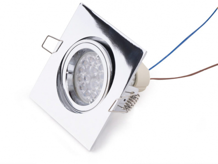 Spot crom patrat din metal Send 9,5x9,5 cm, H0041 - Maxlight [1]