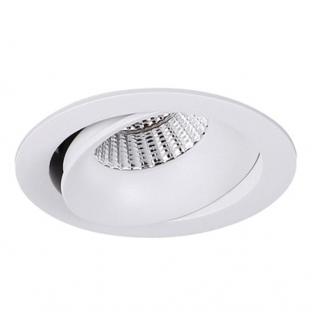Spoturi si becuri - Spot directionabil rotund alb LED dimabil Kant Ø 10,4 cm din metal, H0098 - Maxlight