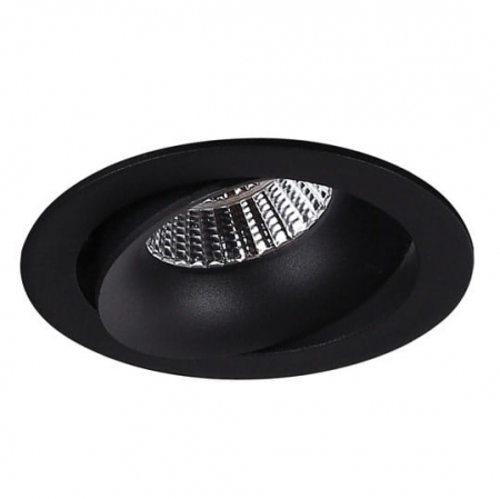 Spoturi si becuri - Spot directionabil rotund negru LED dimabil Kant Ø 10,4 cm din metal, H0099 - Maxlight