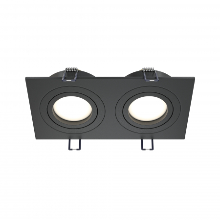 Promotii - Spot Atom DL024-2-02B, incastrat, 2xGU10, negru, IP20, Maytoni