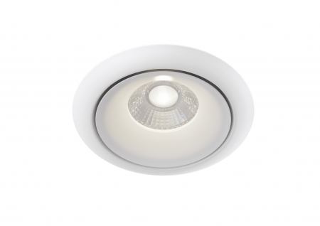 Spot LED 8W Incastrat, Maytoni, 650lm, Lumina Calda (3000K), Alb [0]