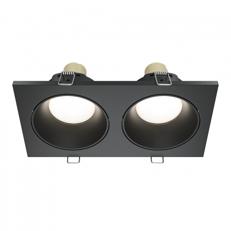 Spoturi si becuri - Spot Zoom DL033-2-02B, incastrat, 2xGU10, negru, IP65, Maytoni