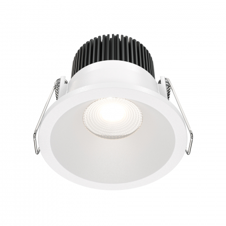 Spoturi si becuri - Spot LED 6W Incastrat, Dimabil, Maytoni, 440lm, Lumina Neutra (4000K), Alb