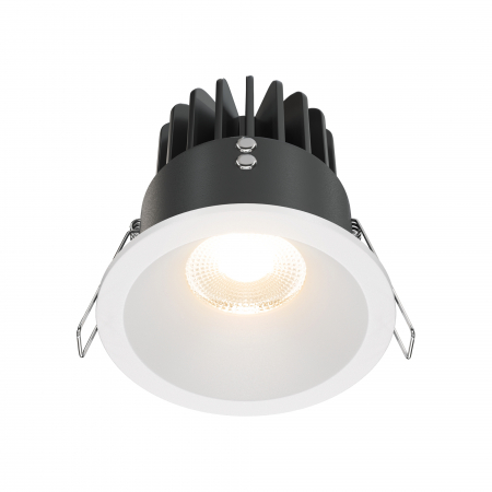 Spoturi si becuri - Spot LED 12W Incastrat, Dimabil, Maytoni, 910lm, Lumina Calda (3000K), Alb