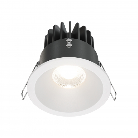 Spoturi si becuri - Spot LED 12W Incastrat, Dimabil, Maytoni, 990lm, Lumina Neutra (4000K), Alb