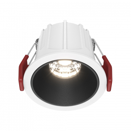 Spoturi si becuri - Spot LED 10W Incastrat, Dimabil, Maytoni, 500lm, Lumina Neutra (4000K), Alb+Negru