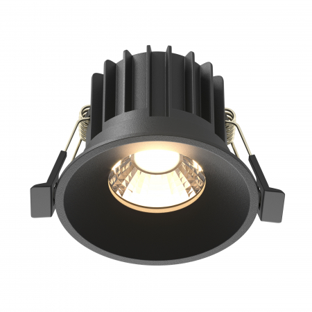 Promotii - Spot LED 12W Incastrat, Maytoni, 910lm, Lumina Calda (3000K), Negru