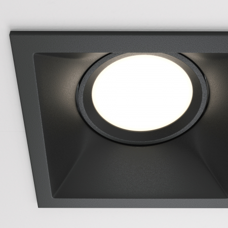 Spot Dot DL029-2-02B, incastrat, 2xGU10, negru, IP20, Maytoni [1]