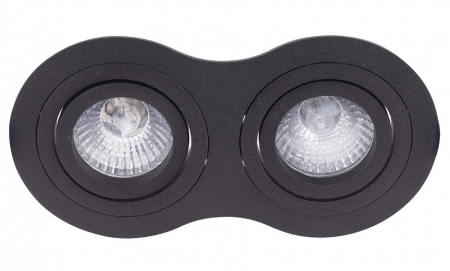 Spot dublu ajustabil alb/negru Leon 17x9x3,2 cm, metal, H0083 - Maxlight [4]