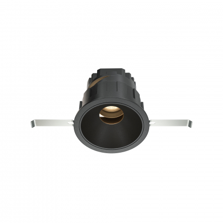 Spoturi si becuri - Spot LED 10W Incastrat, Maytoni, 530lm, Lumina Calda (3000K), Alb