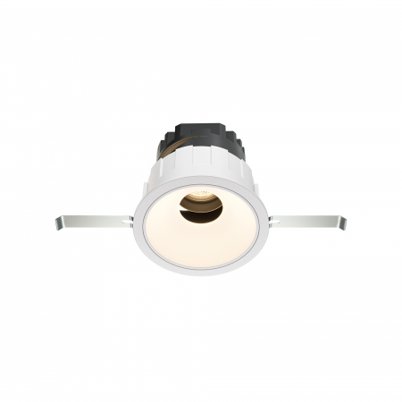 Spoturi si becuri - Spot LED 10W Incastrat, Maytoni, 570lm, Lumina Calda (3000K), Alb