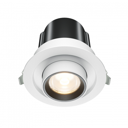 Promotii - Spot LED 10W Incastrat, Maytoni, 780lm, Lumina Calda (3000K), Alb