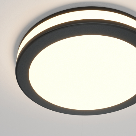 Spot LED 12W Incastrat, Maytoni, 750lm, Lumina Calda (3000K), Negru [1]