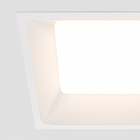 Spot LED 12W Incastrat, Maytoni, 900lm, Lumina Calda (3000K), Alb [1]