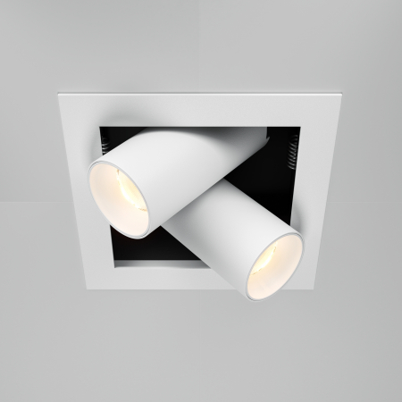 Spoturi si becuri - Spot LED 14W Incastrat, Maytoni, 1250lm, Lumina Calda (3000K), Alb