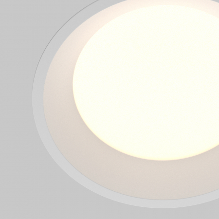 Spot LED 18W Incastrat, Maytoni, 1370lm, Lumina Calda+Neutra+Rece, Alb [1]