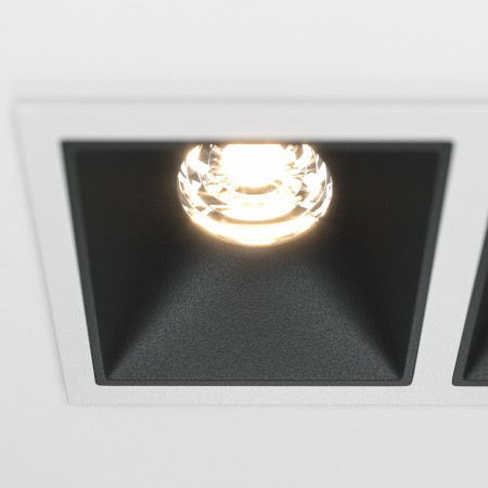Spot LED 20W Incastrat, Dimabil, Maytoni, 900lm, Lumina Calda (3000K), Alb+Negru [1]
