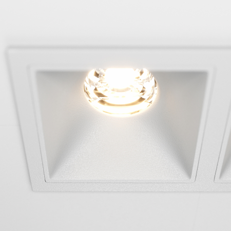 Spot LED 20W Incastrat, Maytoni, 1000lm, Lumina Calda (3000K), Alb [1]