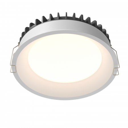 Spoturi si becuri - Spot LED 24W Incastrat, Maytoni, 1840lm, Lumina Calda+Neutra+Rece, Alb