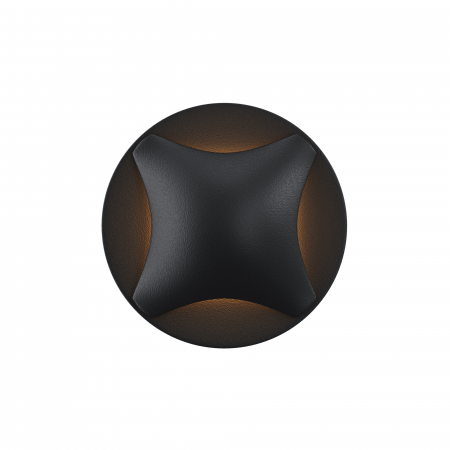 Decoratiuni gradina cu iluminare LED - Spot LED 3W Incastrat, Exterior, Maytoni, 60lm, Lumina Calda, Negru