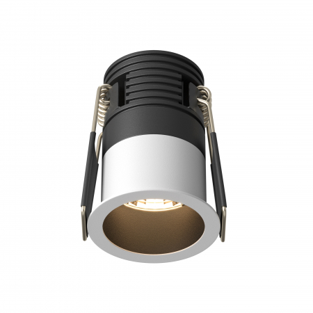 Promotii - Spot LED 5W Incastrat, Maytoni, 230lm, Lumina Calda (3000K), Negru+Alb